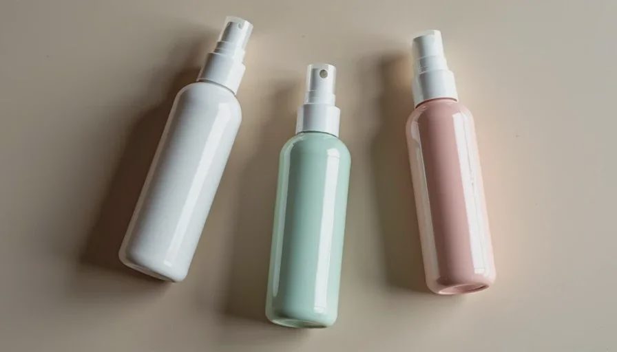 Setting spray formulas tested for actual workday performance Several setting spray bottles arranged on a clean surface, representing different types from hydrating mists to hold-focused formulas.