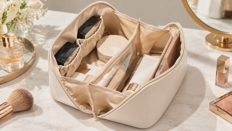 EACHY Lay-Flat Makeup Bag Review: The Desk-Drawer-to-Carry-On Organizer I'd Buy Again