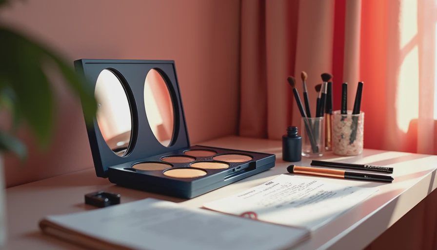 Visual context for tutorials on eye makeup