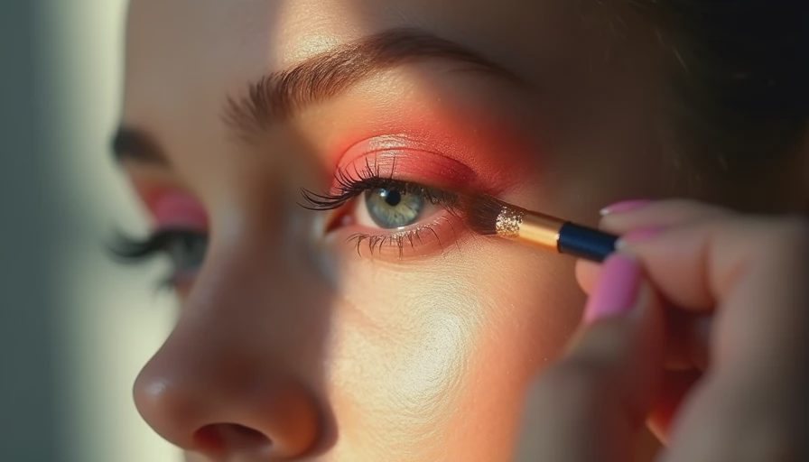 Illustration for tutorials on eye makeup