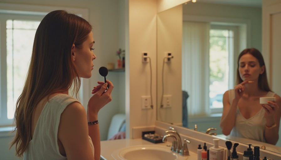 Visual context for simple makeup look